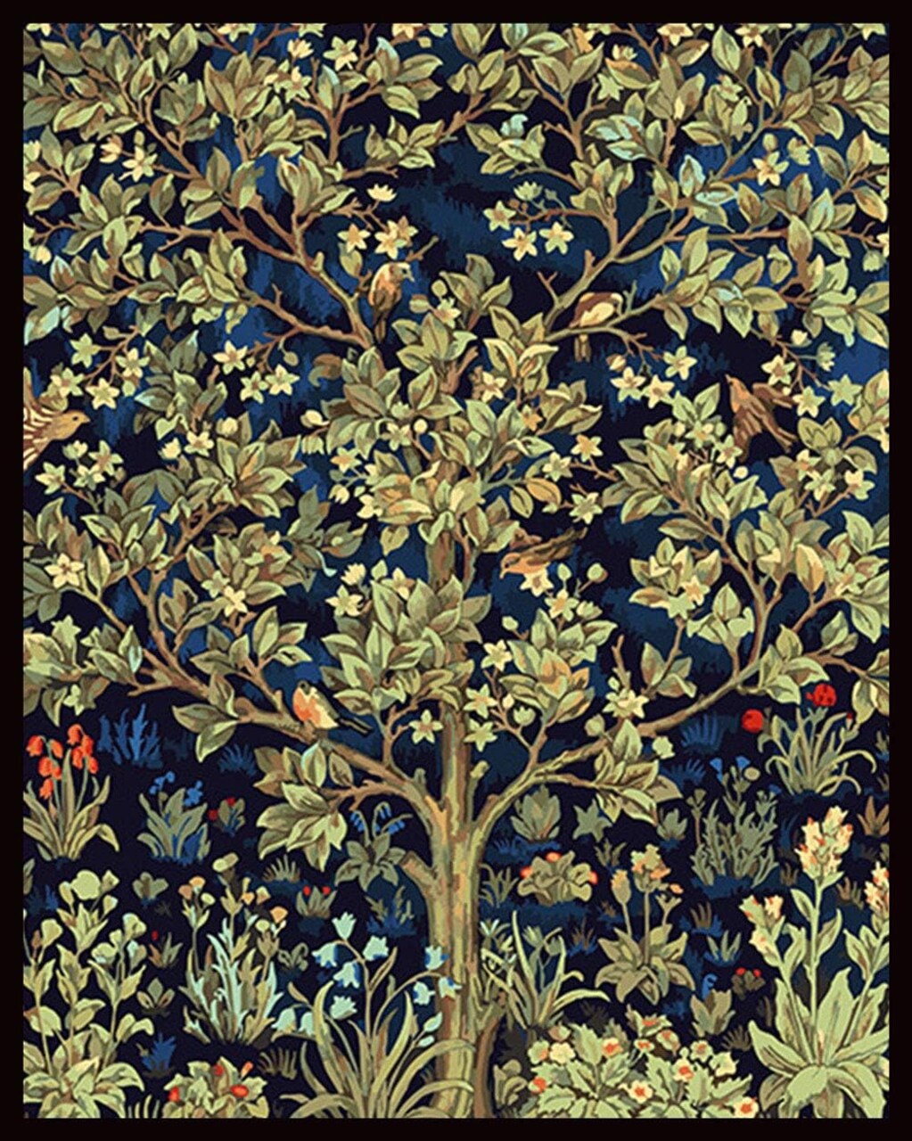 16x20 INCH Happy Tree Paint by Numbers Kit for Adults (Frameless)